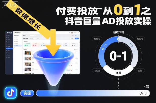 ​​‌‬‌‍⁤⁣​​⁤⁢​⁤​‍‬‬​⁤⁣‍‬⁤​⁡​⁣⁡‌‍​⁤⁣‍⁣​‌⁢⁢⁡‍⁣⁡​付费投放从0到1之抖音巨量AD投放实操