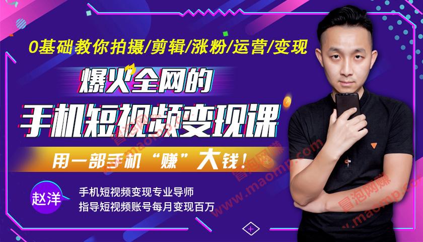 【爆火全网】手机短视频賺米课，揭秘抖音快手流量玩法，每月多赚3万