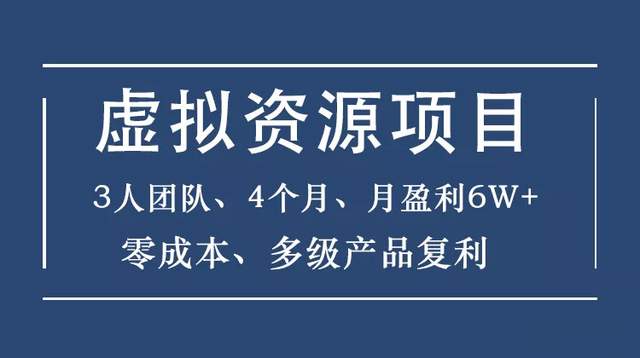 暴疯团队虚拟资源项目-新手、高客单价、多产品复利