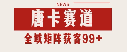唐卡赛道私域引流获客 自热矩阵SOP日引流99+精准客资【揭秘】