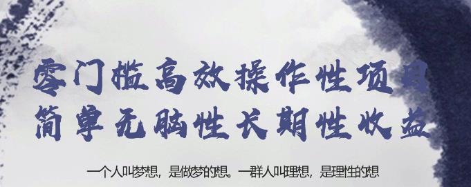 忠余网创32计第二十八计：零门槛高效操作性项目简单无脑性长期性收益【视频课程】