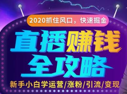 直播賺米攻略，教你涨粉/引流/带货/变现，轻松月入10万+！