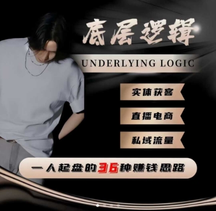 一个人起盘的底层逻辑，私域流量-直播电商-实体获客，一人起盘的36种賺米思路
