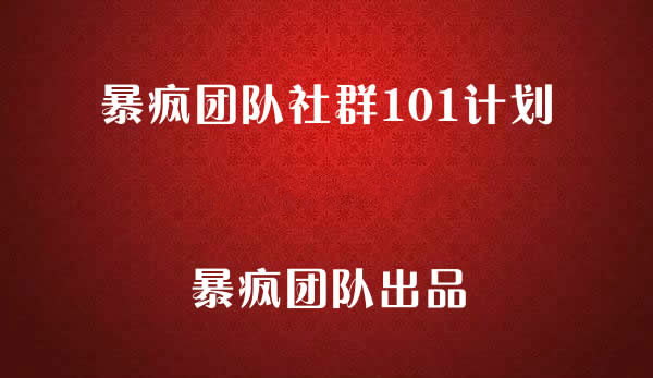 暴疯团队VIP賺米项目之（暴疯团队社群101计划）