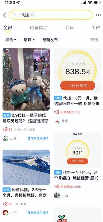 闲鱼代挂野路子项目，一部手机即可操作，发发信息也能賺米！