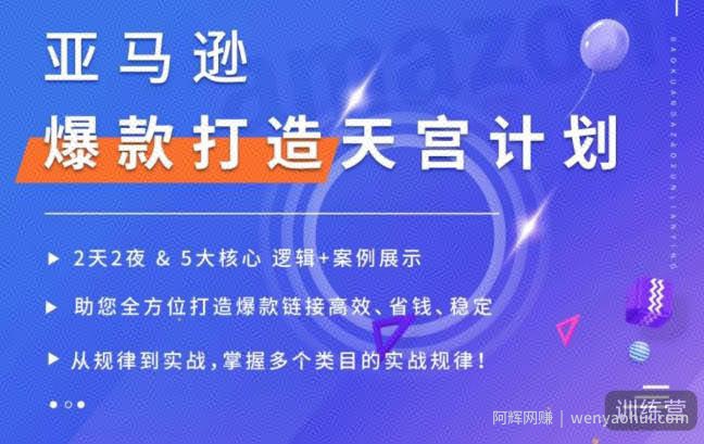 亚马逊爆款打造天宫计划，5大核心逻辑+案例展示，助你全方位打造爆款链接高效、省钱、稳定