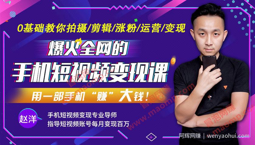 【爆火全网】手机短视频賺米课，揭秘抖音快手流量玩法，每月多赚3万