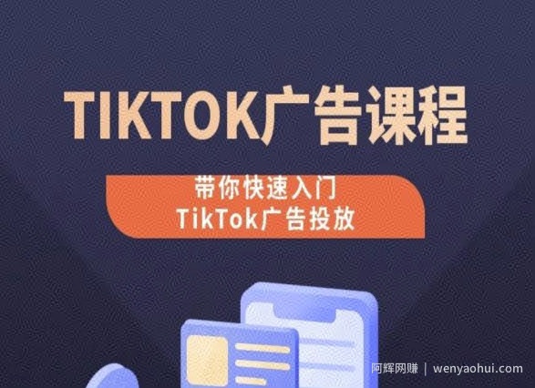 TikTok广告投放课程，从0-1实操课，带你快速入门TikTok广告投放