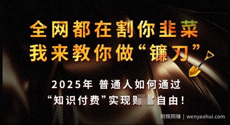 知识付费如何做到月入过W+，2025我来教你做“镰刀”【揭秘】