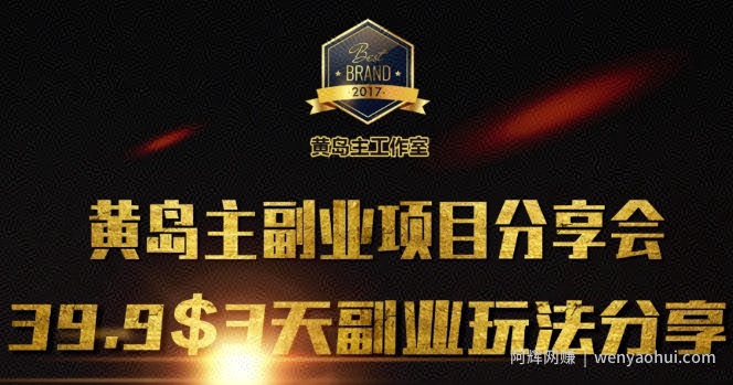 黄岛主副业分享会1期：3天3个副业玩法，速度上车