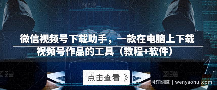 微信视频号下载助手,一款在电脑上下载视频号作品的工具(教程+软件)