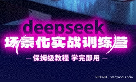 DeepSeek场景化实战训练营，保姆级教程，学完即用，手把手教你用DeepSeek提升效率