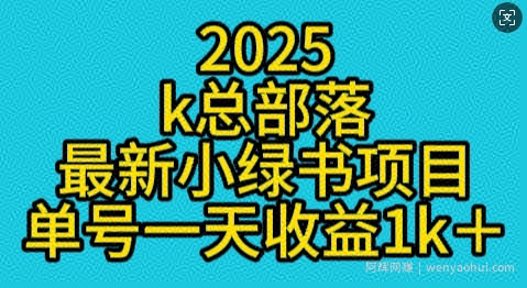 2025最新小绿书项目玩法，单号一天收益多张