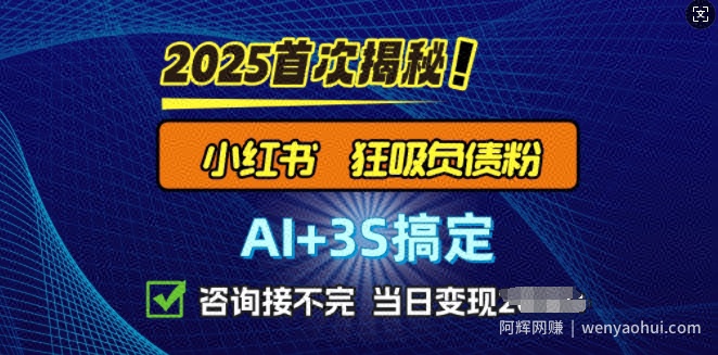 2025引流天花板：最新小红书狂暴负债粉思路，咨询接不断，当日入多张