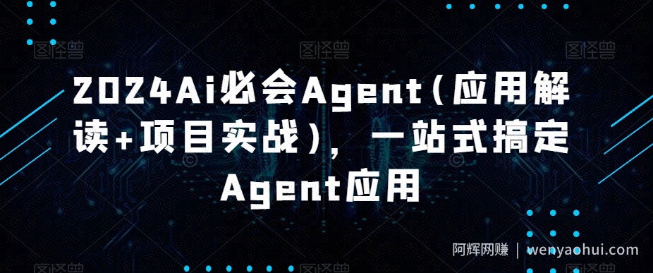 2024Ai必会Agent(应用解读+项目实战),一站式搞定Agent应用