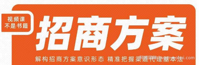 王昕招商方案，解构招商方案意识形态，精准把握渠道代理基本法