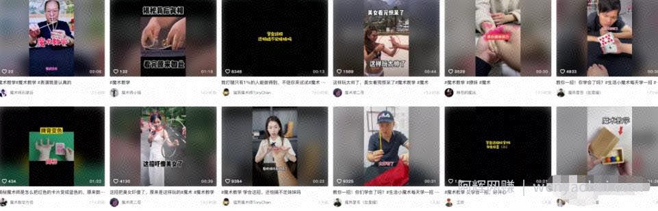 低调冷门项目魔术教学，低门槛变现能力强