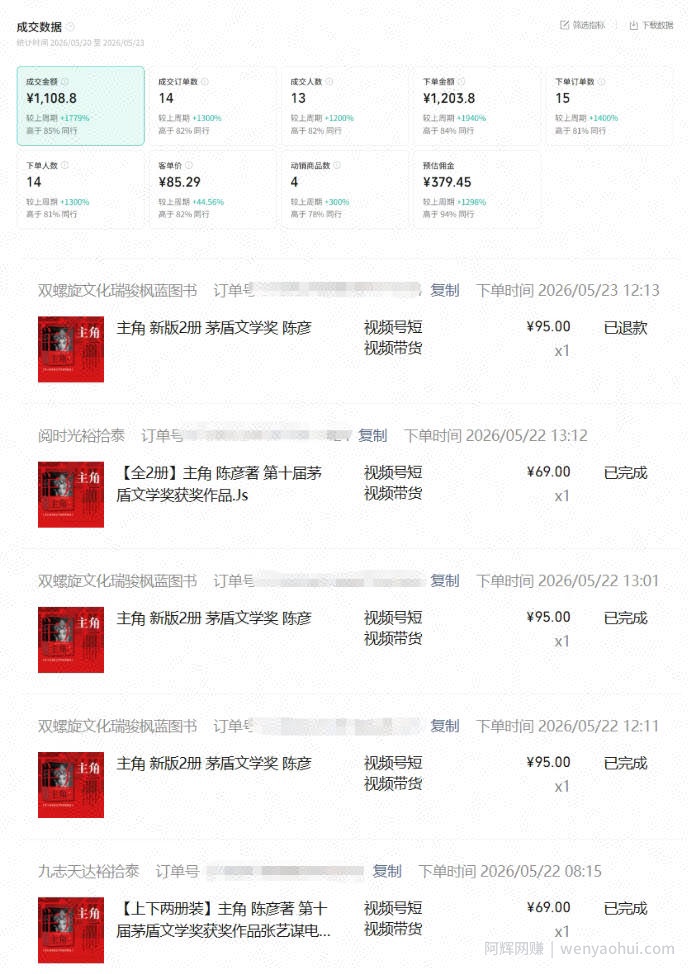 最新AI书单变现实战课，学会蹭电视剧热度，追热点书籍，快速变现，出单100+，日入四位数