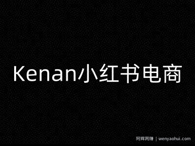 Kenan小红书电商-kenan小红书教程