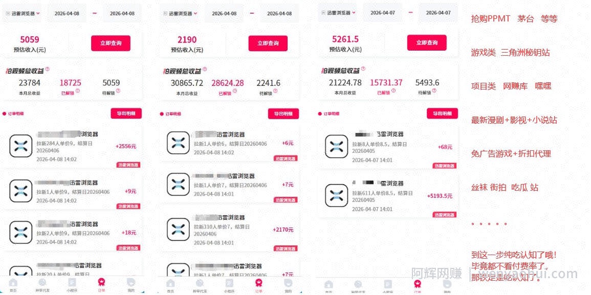 迅雷浏览器项目2.0_拆个大佬周1W的打法