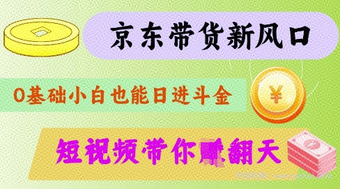 最新京东短视频带货代运营秘籍，轻松躺挣【揭秘】