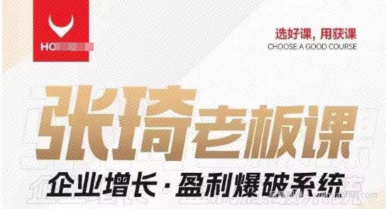 【组合课】张琦张琦老板企业增长·盈利爆破系统（直播专享）