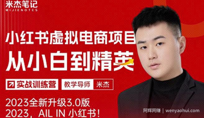 风口再至-米杰小红书虚拟电商项目3.0全网首发单号月收益过万可批量！