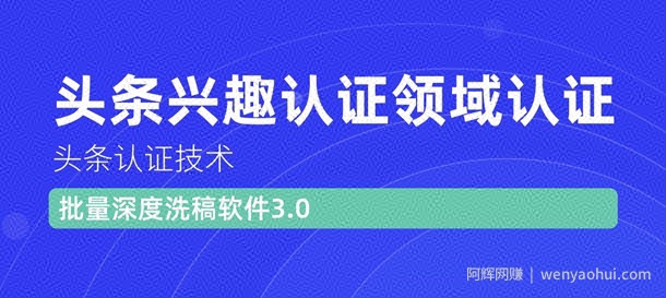 价值600元头条认证技术：头条兴趣认证领域认证准备软件（附批量深度洗稿软件3.0）