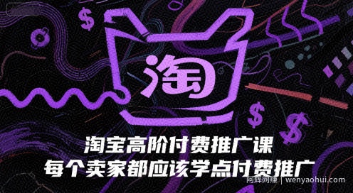 淘宝高阶付费推广课，每个卖家都应该学点付费推广