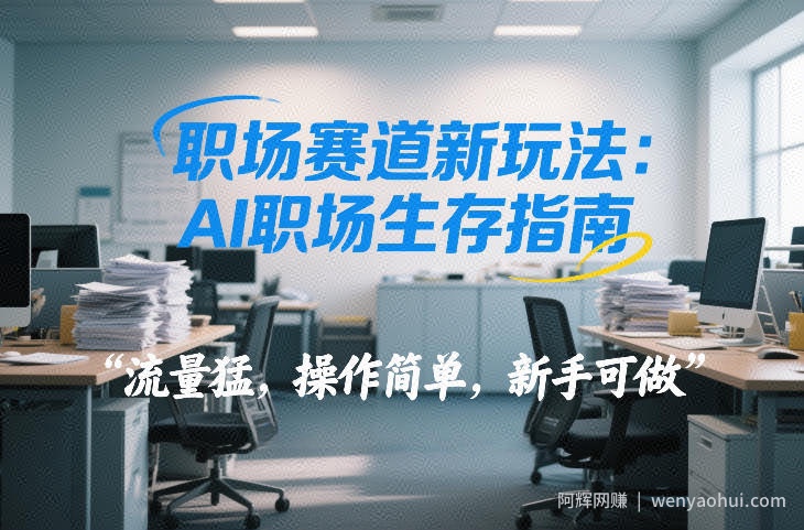 职场赛道新玩法：AI职场生存指南，流量猛，操作简单，新手可做