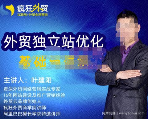 叶建阳老师·外贸独立站优化基础与进阶，外贸独立站SEO入门到精通