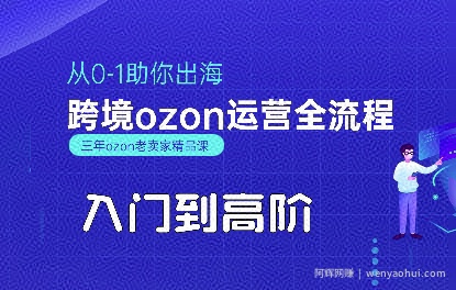 OZON入门到高阶全流程，从0-1助你出海，跨境ozon运营全流程