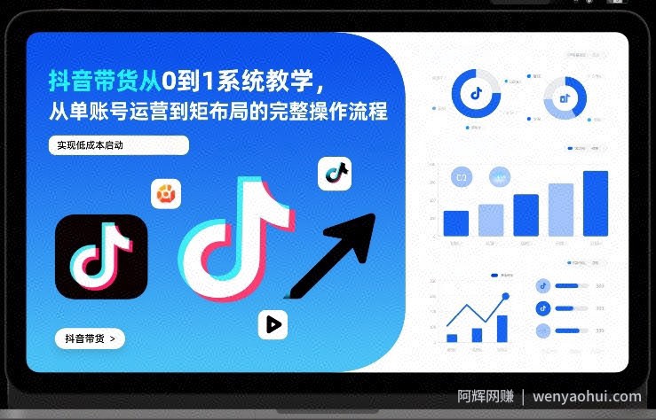 抖音带货从0到1系统教学，从单账号运营到矩阵布局的完整操作流程，实现低成本启动与高效带货