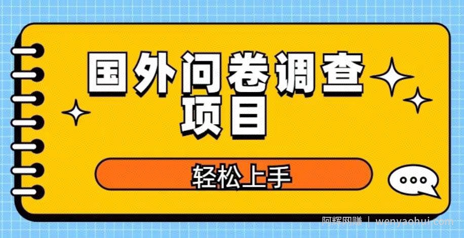 国外问卷调查项目，日入300+，在家赚美金【揭秘】