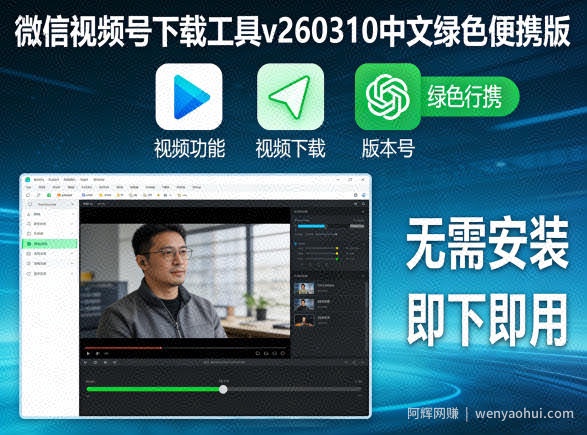 微信视频号下载工具v260310中文绿色便携版