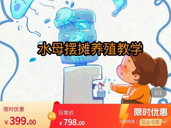 水母摆摊教学，包括摆摊技术、养殖技术、拿货渠道、抖音运营等