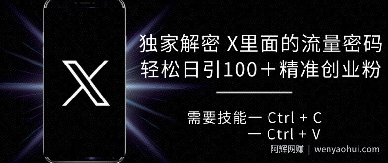 独家解密推特里面的流量密码，复制粘贴轻松日引100+