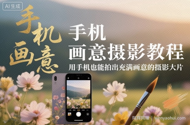 手机画意摄影教程，用手机也能拍出充满画意的摄影大片