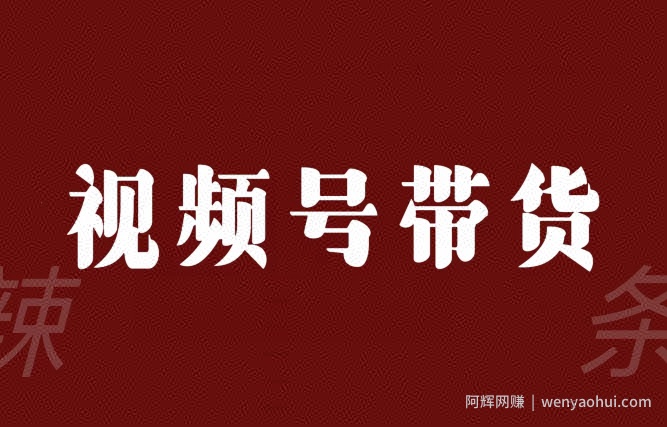 视频号带货联盟，赚信息差的带货钱，只需手机随时随地都可以做！