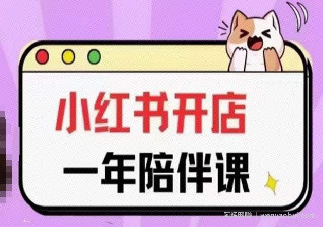 三九小红书开店一年陪伴课(更新)，从0到1玩赚小红书开店
