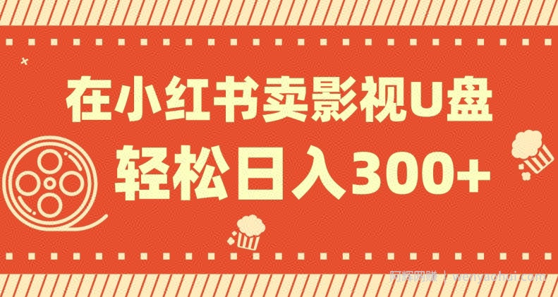 在小红书上卖影视U盘,轻松日入300+,操作简单,小白可轻松上手
