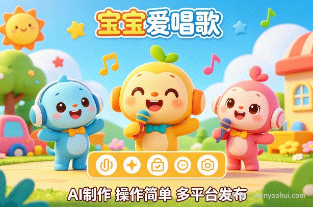 AI制作儿歌动画短视频，可多平台发布，操作简单好上手