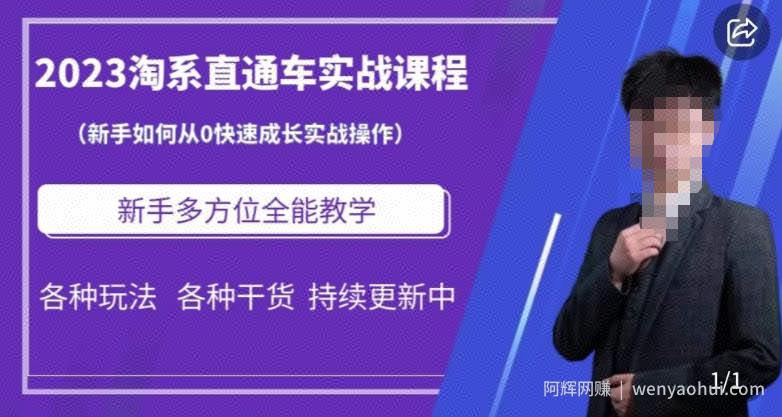 2023淘系直通车保姆式运营讲解，新手如何从0快速成长实战操作，新手多方位全能教学