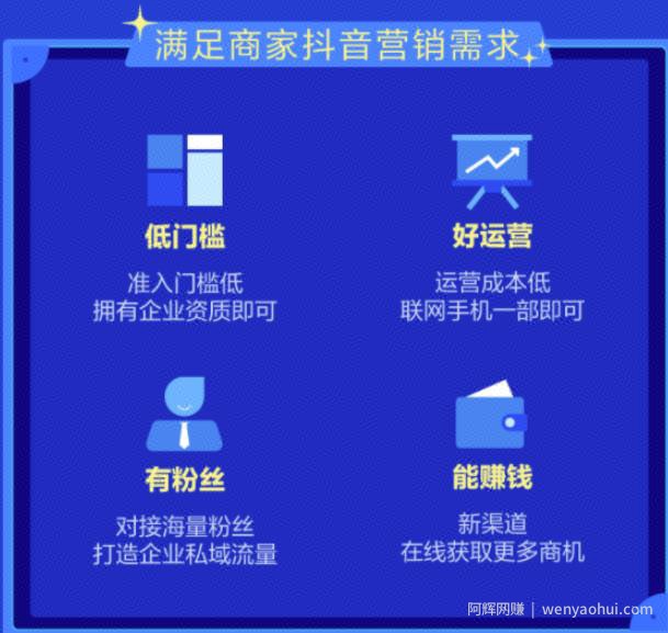 抖音认证蓝V号，一个适合新手的0门槛月入50000+的项目