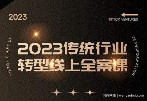数据哥2023传统行业转型线上全案课，2023年传统行业如何转型线上，线上创业/传统转型避坑宝典