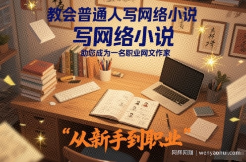 教会普通人写网络小说，助您成为一名职业网文作家