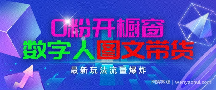 抖音最新项目，0粉开橱窗，数字人图文带货，流量爆炸，简单操作，日入1K+【揭秘】
