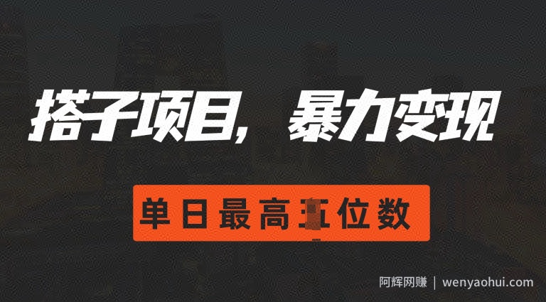 2024搭子玩法，0门槛，暴力变现，单日最高破四位数【揭秘】