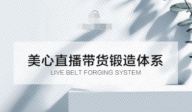 直播带货锻造体系课，5G时代美心一站式帮你开启直播带货之路【音频】