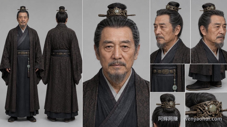 AI漫剧短剧人物资产200个古代言情人物+提示词，再也不用到处去找提示词生成人物了